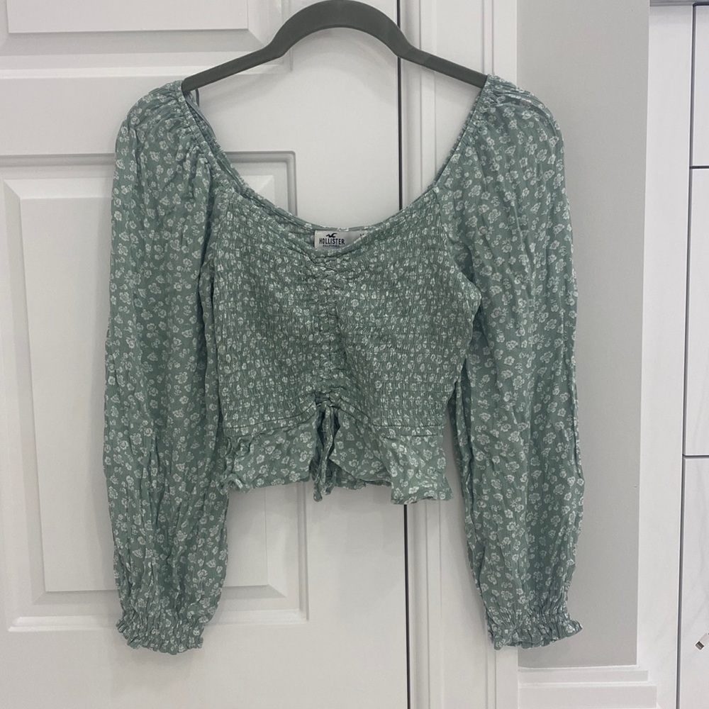 Green Hollister Blouse/Crop Top Size XS